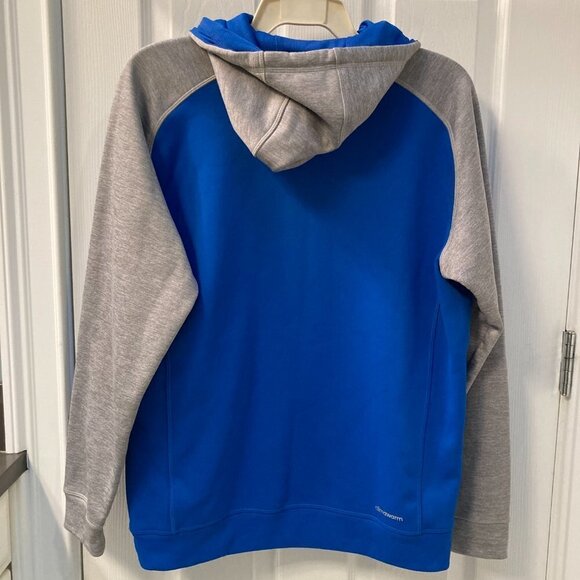 Adidas Men's Climawarm Hoodie Blue and Gray Size Medium - Picture 3 of 6
